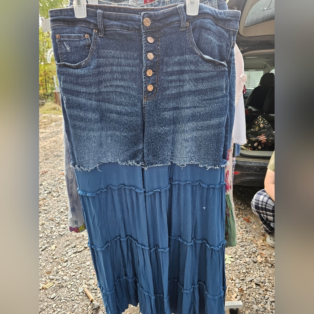 Time and Tru High Rise Denim Upcycle 18